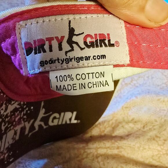 Dirty Girl Sun Visor Hat - Perfect for Sunny Days! - Picture 3 of 3